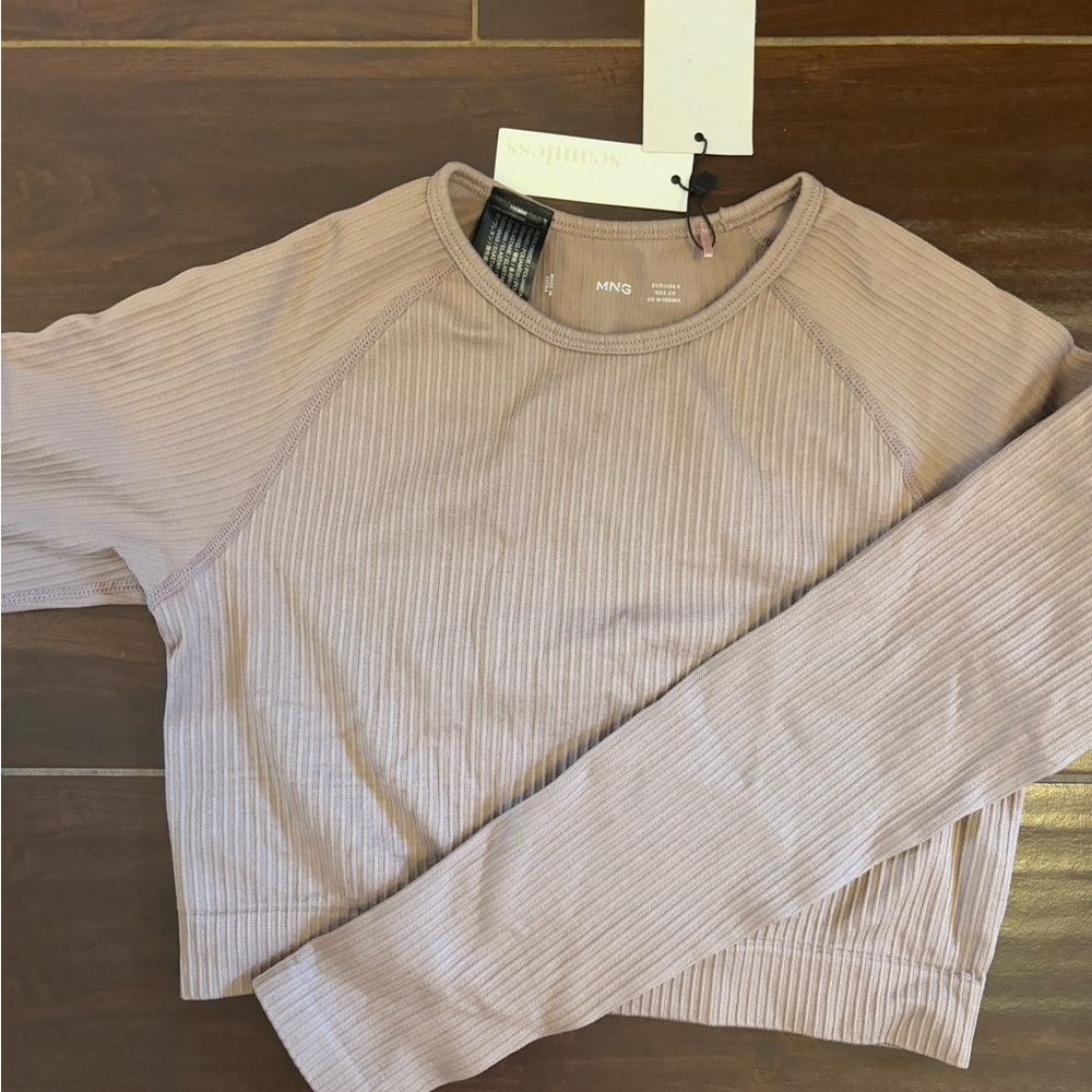 Mango Women's Ribbed Long Sleeve Top